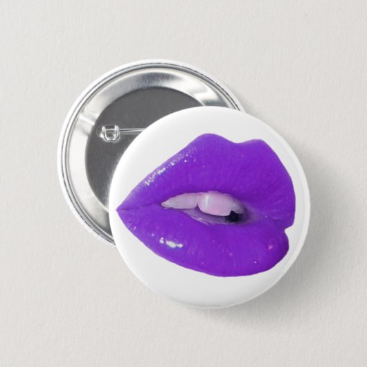 Badge Rond 5 Cm Baiser toxique pourpre (Devant & derrière)