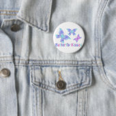 Badge Rond 5 Cm Baisers de papillon (En situation)