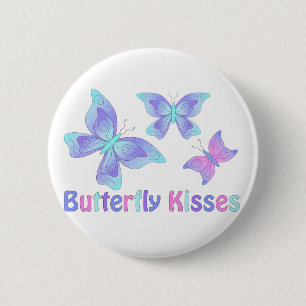 Badge Rond 5 Cm Baisers de papillon