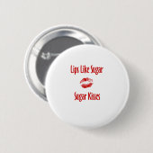 Badge Rond 5 Cm Baisers de sucre (Devant & derrière)
