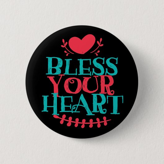 Badge Rond 5 Cm Baisser Votre Coeur Bouton rond De 2¼ Pouce (Devant)