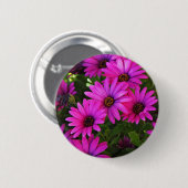 Badge Rond 5 Cm Baisy d'Afrique violet (Devant & derrière)
