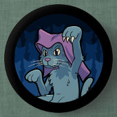 Badge Rond 5 Cm Bakeneko- Japanese Cat Yokai