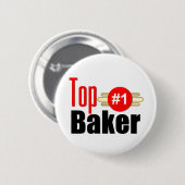 Badge Rond 5 Cm Baker supérieur (Devant & derrière)