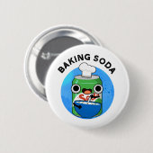 Badge Rond 5 Cm Baking Soda Funky Soda Pop Pun (Devant & derrière)