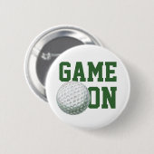 Badge Rond 5 Cm Bal de golf (Devant & derrière)