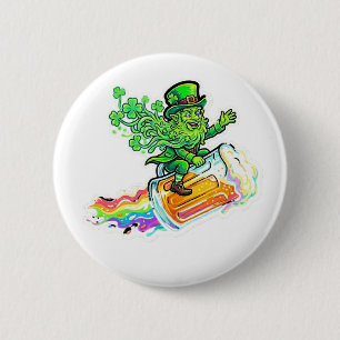Badge Rond 5 Cm Balade Psychédélique du Chanceux en Amour