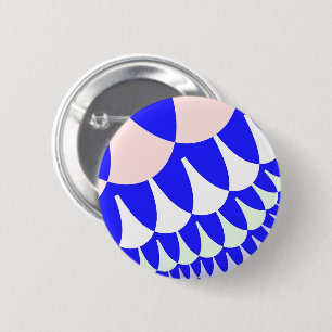 Badge Rond 5 Cm Balances bleues et blanches