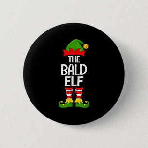 Badge Rond 5 Cm Bald Elf Xmas Correspondant Famille Elf Squad Noël