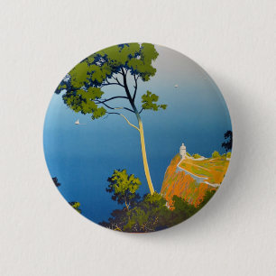 Badge Rond 5 Cm Baléares Vintage Voyage en France