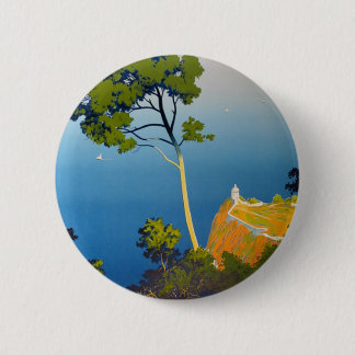 Badge Rond 5 Cm Baléares Vintage Voyage en France