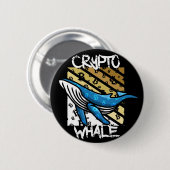 Badge Rond 5 Cm Baleine Btc Crypto - Pièce Crypto (Devant & derrière)