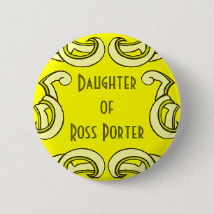 Badge Rond 5 Cm Balise de nom de la déo jaune