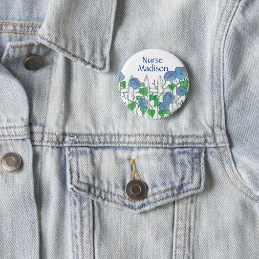 Badge Rond 5 Cm Balise de nom de l'infirmière (En situation)