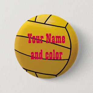 Badge Rond 5 Cm Balise de nom du ballon Polo d'eau personnalisé