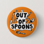 Badge Rond 5 Cm Balise de pin de Spoonie (Devant)