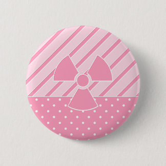 Badge Rond 5 Cm Balise rose radioactive mignonne