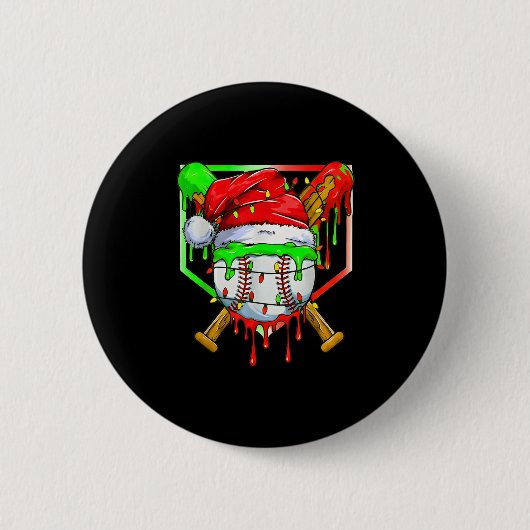 Badge Rond 5 Cm Balle De Noël Pour Les Garçons Ba Crème De Glace (Devant)