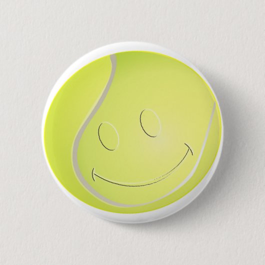 BADGE ROND 5 CM BALLE DE TENNIS DE VISAGE (Devant)