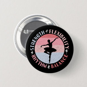 Badge Rond 5 Cm Ballerina Ballet Dancer - Valeurs Mindset