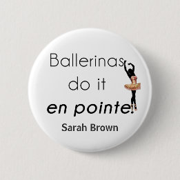 Badge Rond 5 Cm Ballerinas donc !