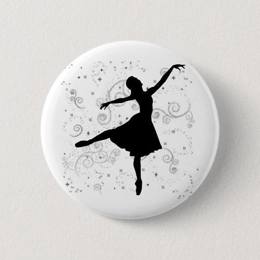 Badge Rond 5 Cm Ballerine (Devant)
