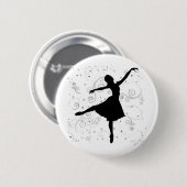 Badge Rond 5 Cm Ballerine (Devant & derrière)