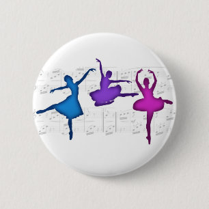Badge Rond 5 Cm Ballerines de jour de ballet