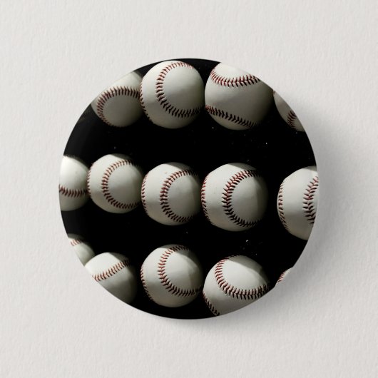 Badge Rond 5 Cm Balles de baseball (Devant)