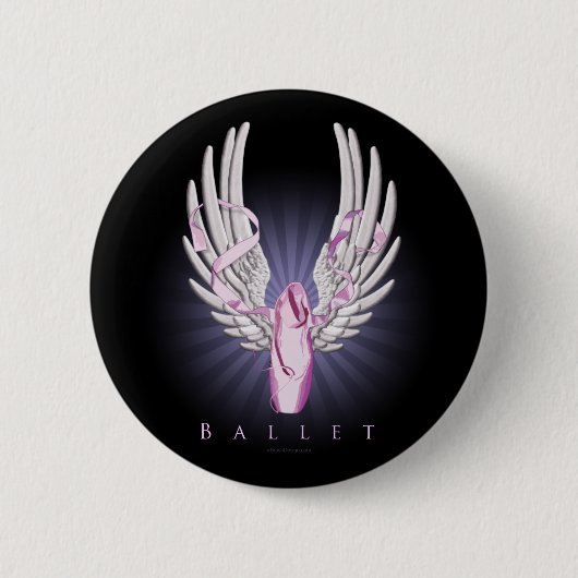 Badge Rond 5 Cm Ballet à ailes (danse) (Devant)
