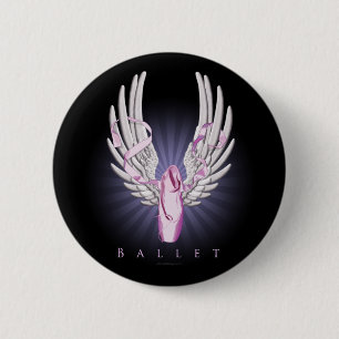 Badge Rond 5 Cm Ballet à ailes (danse)
