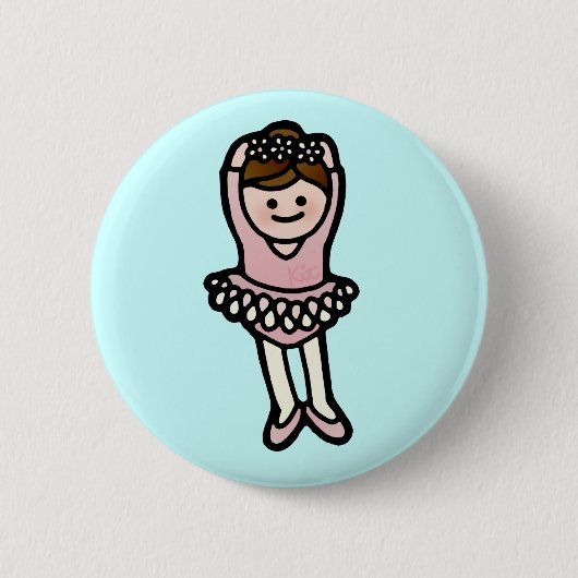 Badge Rond 5 Cm ballet butututon. (Devant)