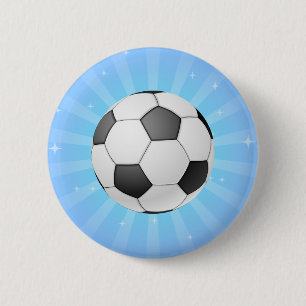 BADGE ROND 5 CM BALLON DE FOOT
