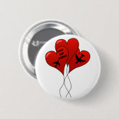 Badge Rond 5 Cm Ballons d'avion (Devant & derrière)