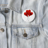 Badge Rond 5 Cm Ballons d'avion (En situation)