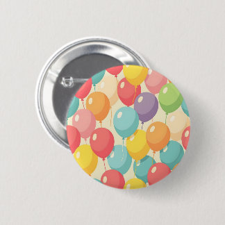 Badge Rond 5 Cm Ballons de fête de différentes couleurs