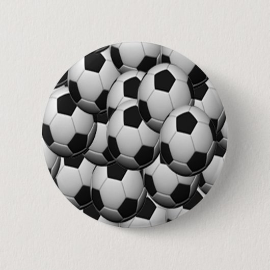 Badge Rond 5 Cm Ballons de foot (Devant)
