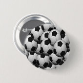 Badge Rond 5 Cm Ballons de foot (Devant & derrière)