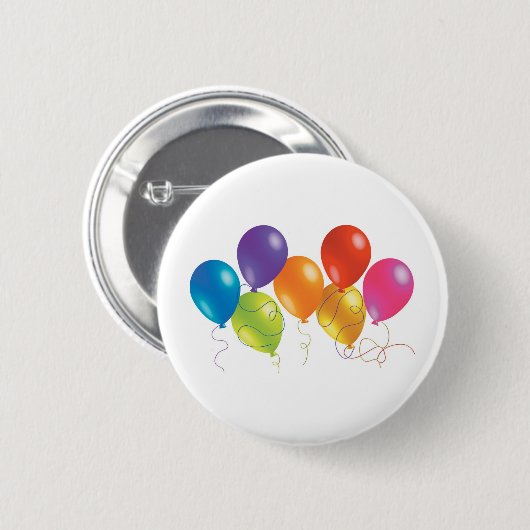 Badge Rond 5 Cm Ballons de partie (Devant & derrière)