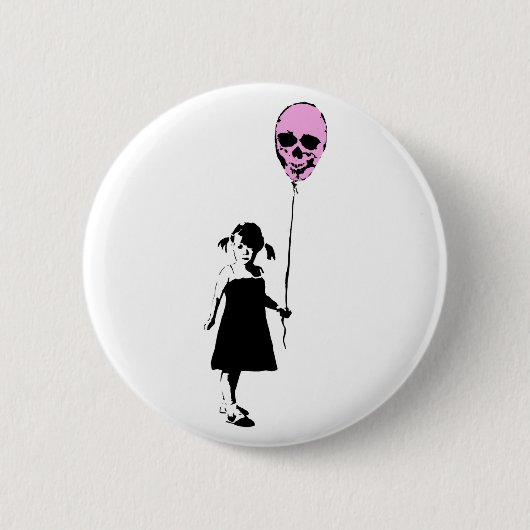 Badge Rond 5 Cm Balloon Girl (Devant)