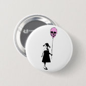 Badge Rond 5 Cm Balloon Girl (Devant & derrière)