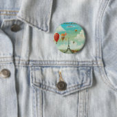 Badge Rond 5 Cm Balloquer Paris (En situation)