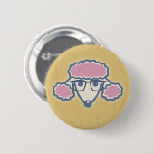 Badge Rond 5 Cm Ballot de caniche (Devant & derrière)