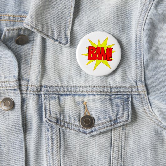 Badge Rond 5 Cm Bam ! (En situation)