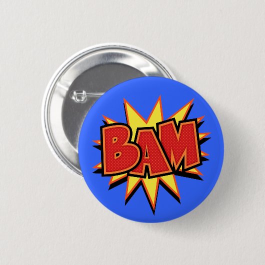 Badge Rond 5 Cm Bam-3 (Devant & derrière)