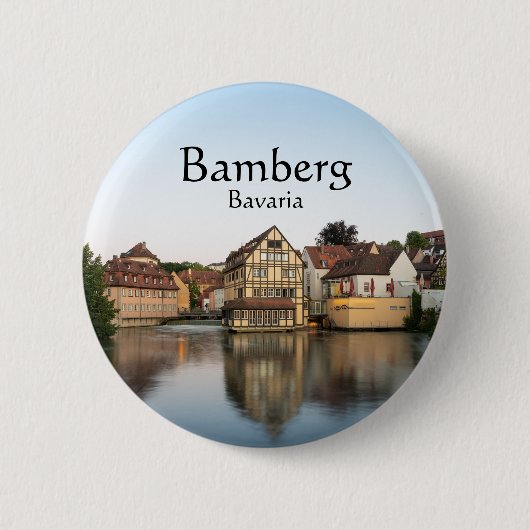 Badge Rond 5 Cm Bamberg Allemagne (Devant)