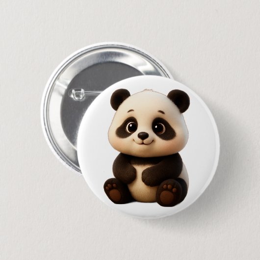 Badge Rond 5 Cm - "Bamboo Baby" – (Devant & derrière)
