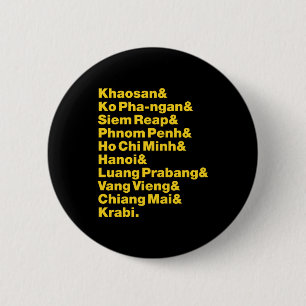 Badge Rond 5 Cm Banana Pancake Trail / Circuit