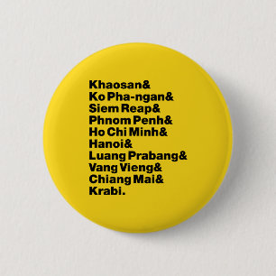 Badge Rond 5 Cm Banana Pancake Trail / Circuit