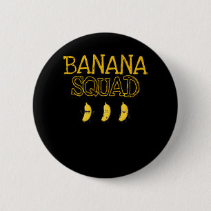 Badge Rond 5 Cm Banana Squad Happy Kawaii Fruits Cool